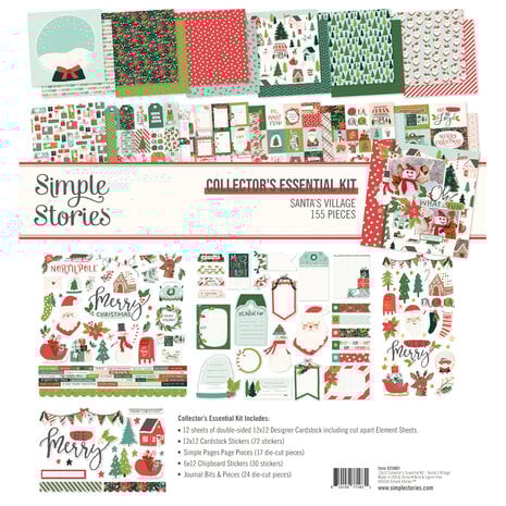 Simple Stories Simple - Santa's Village Collector's Essential Kit