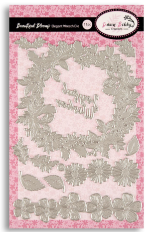 Dawn Bibby - Beautiful Blooms Elegant Wreath Die A5 Dawn Bibby - Beautiful Blooms Elegant Wreath Die A5