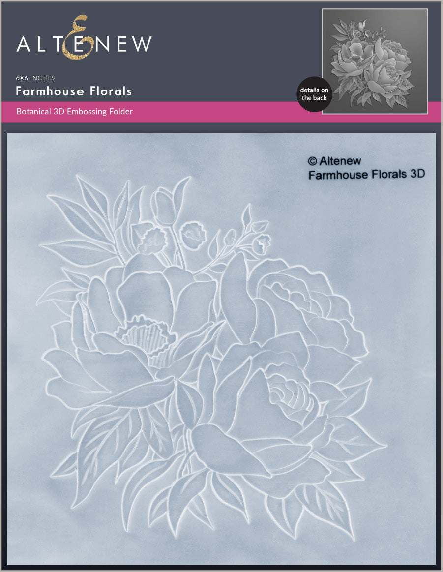 Altenew - Farmhouse Florals 3D Embossing Folder  Altenew - Farmhouse Florals 3D Embossing Folder