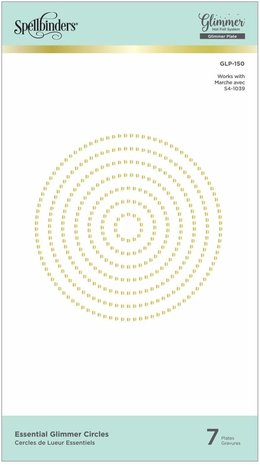 Spellbinders Essential Glimmer Circles Hot Foil Plates Spellbinders Essential Glimmer Circles Hot Foil Plates