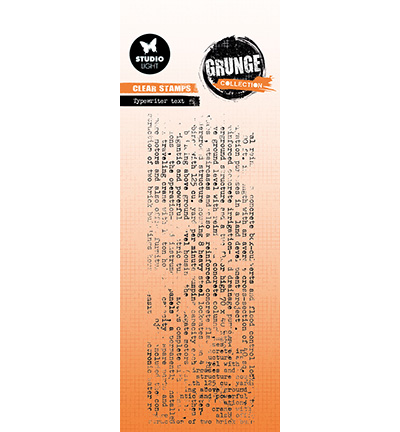 SL Clear Stamp - Typewriter Tekst Grunge Collection nr.824