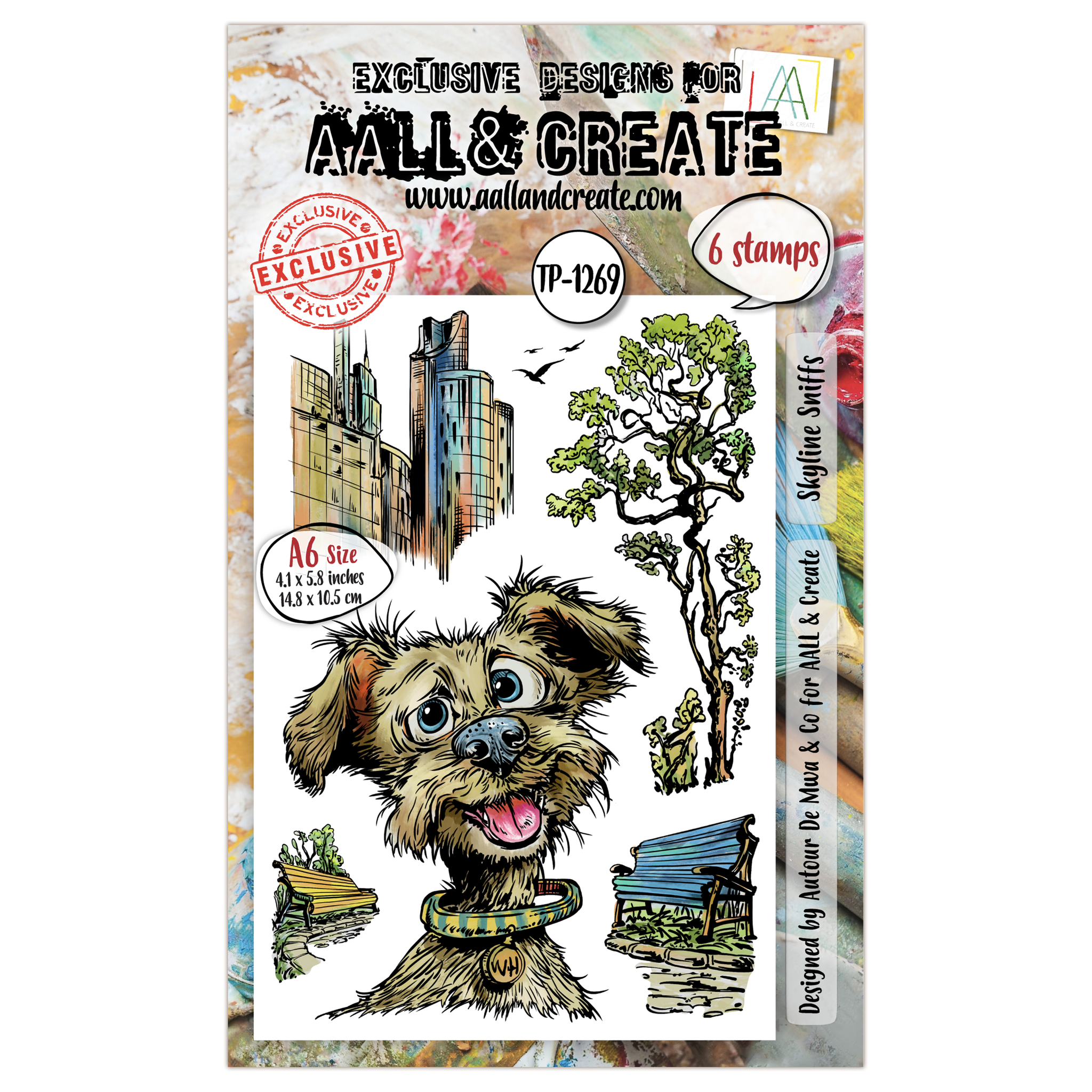 AALL and Create -A6 Stamp Set - Skyline Sniffs