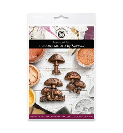 Cosmic Shimmer - Silicone Mould - Toadstool Trio