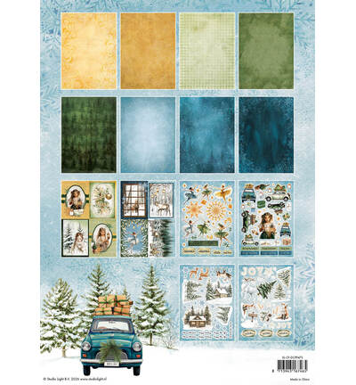 Studio Light - Die-Cut Design-Papierblock – DIY Paper Christmas Forest Nr. 473