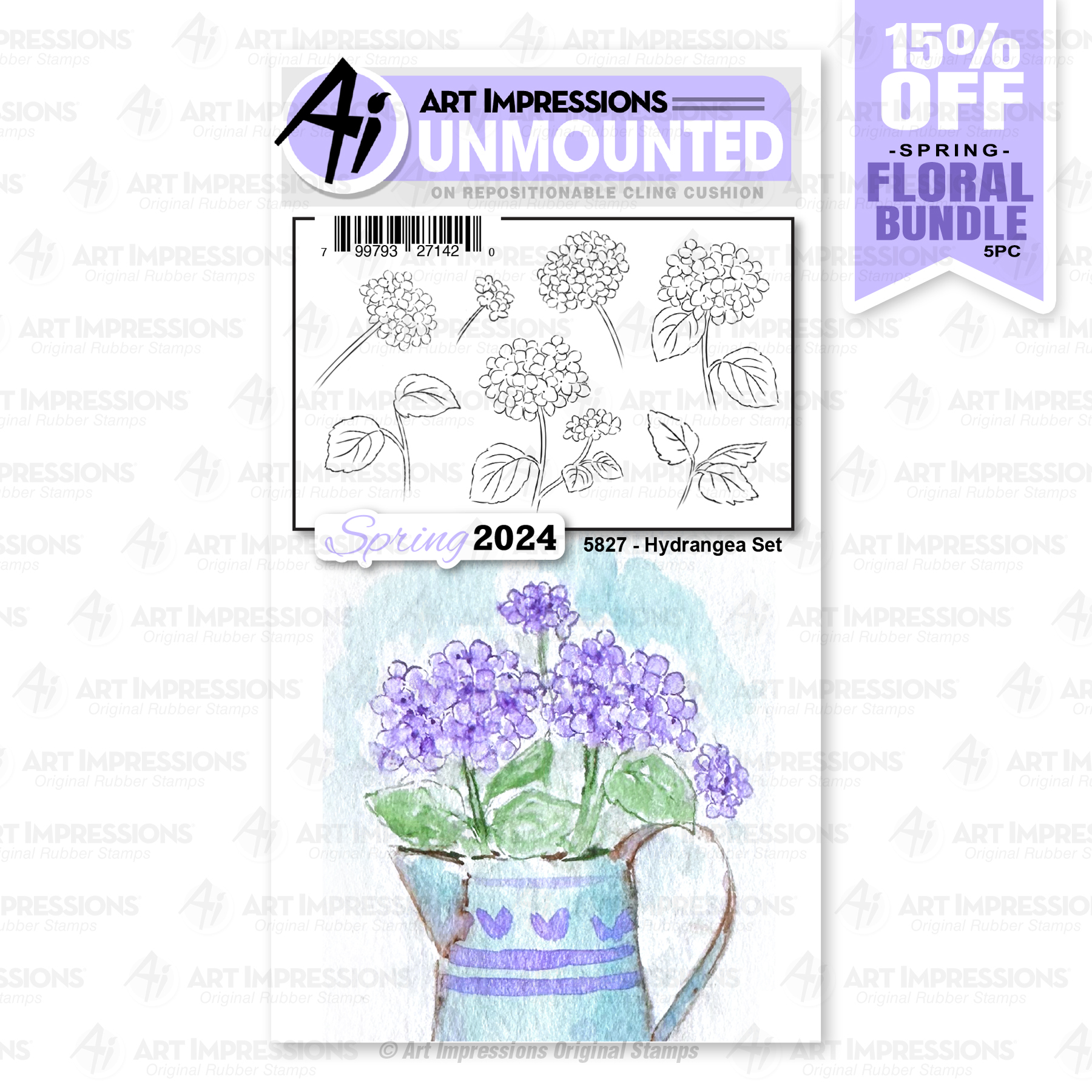 Art Impressions - Hydrangea Set