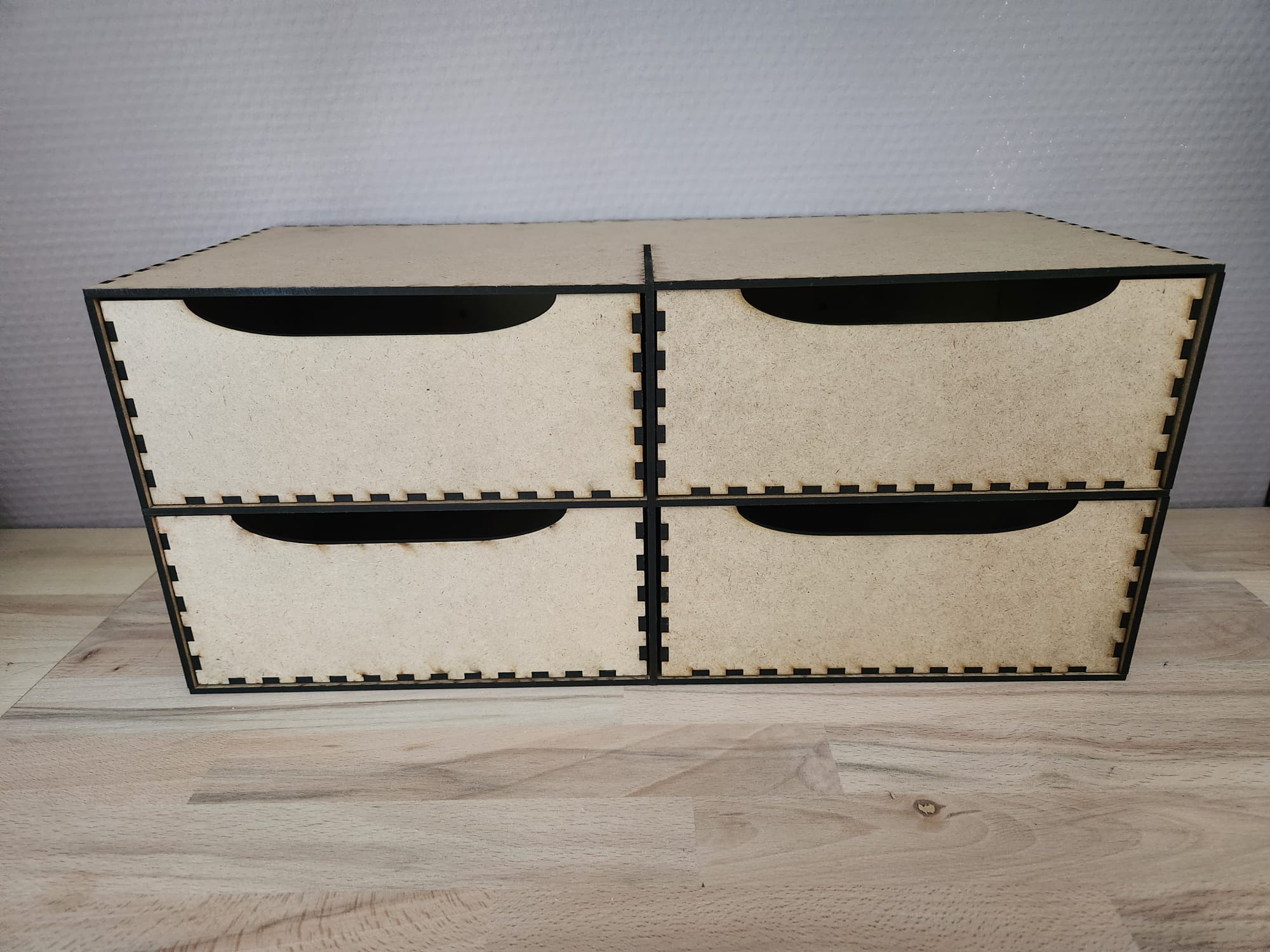 Stempelkissenregal mit 4 Schubfächer 