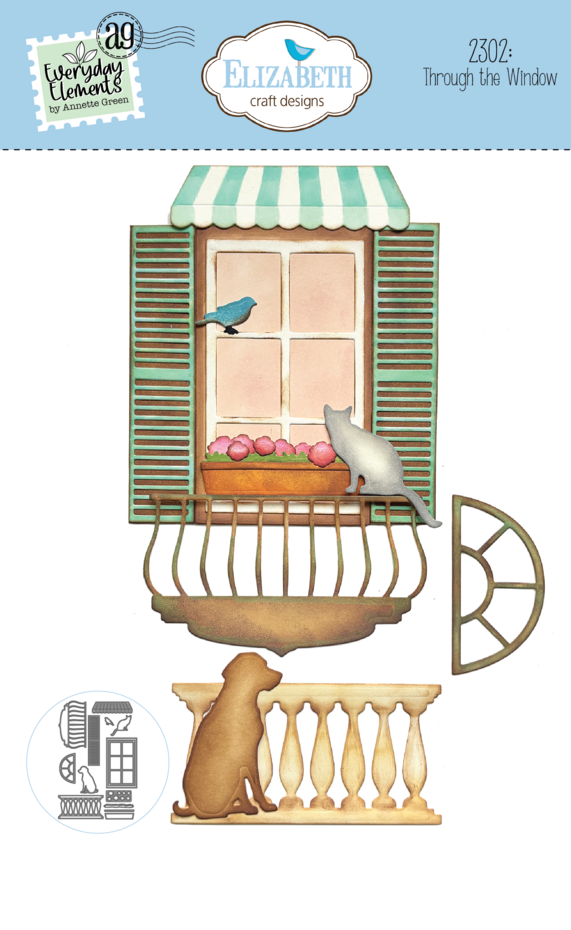 Elizabeth Craft Designs - Romantic Revival Die Through the Window