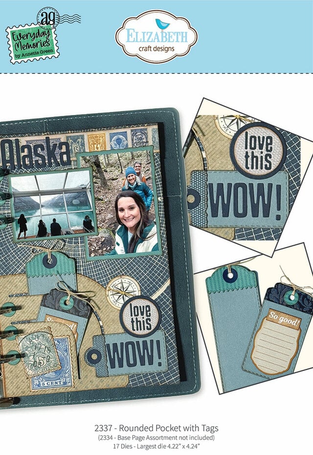 Elizabeth Craft Designs - Delightful Discovery Die Rounded Pocket with Tags