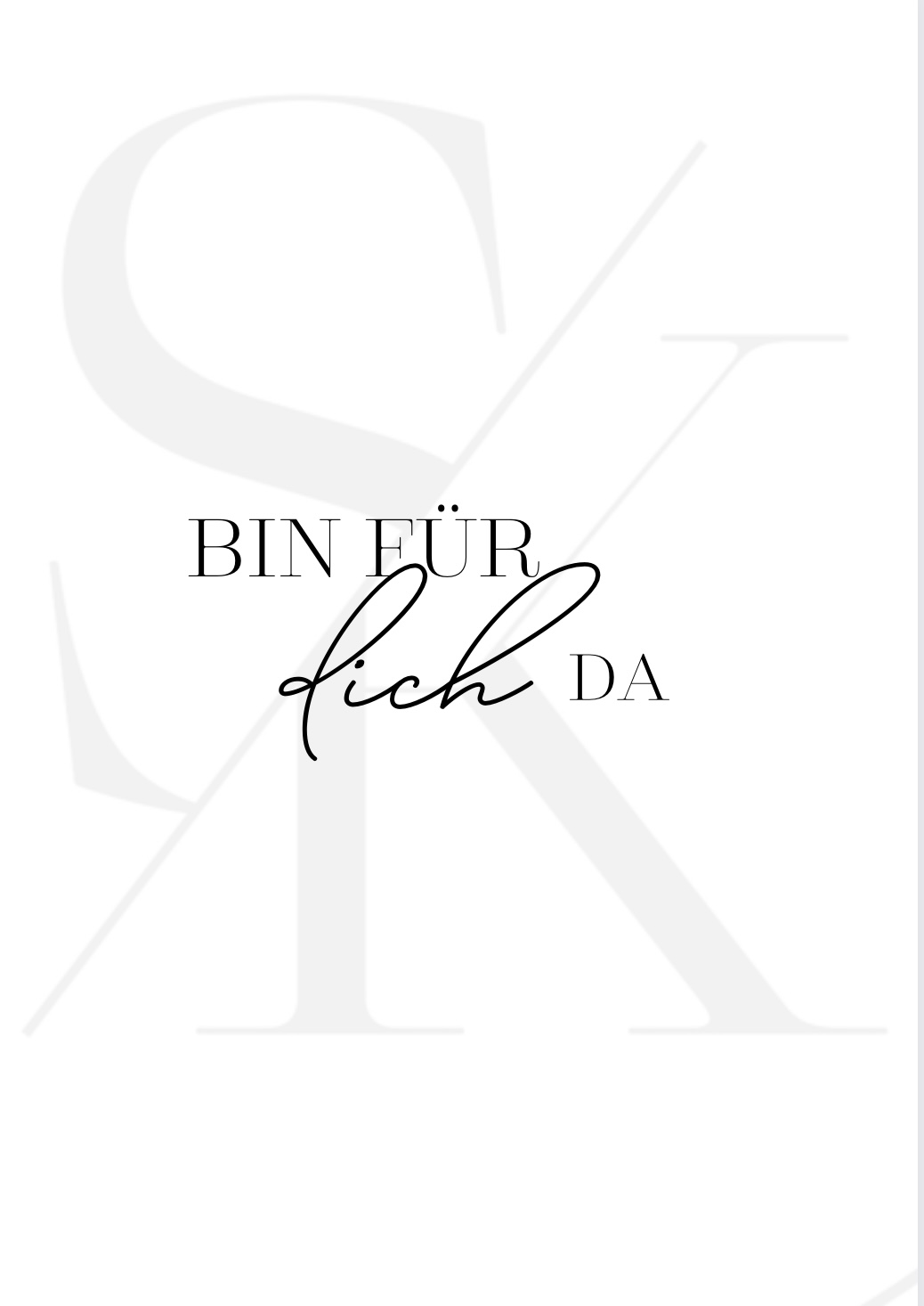 Stilvoll-Kreativ - STEMPEL BIN FÜR DICH DA 