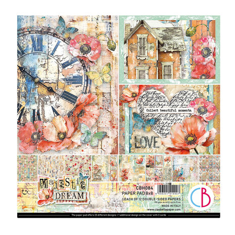 Ciao Bella - Majestic Dream 8x8 Inch Paper Pad (12pcs)  Ciao Bella - Majestic Dream 8x8 Inch Paper Pad (12pcs)