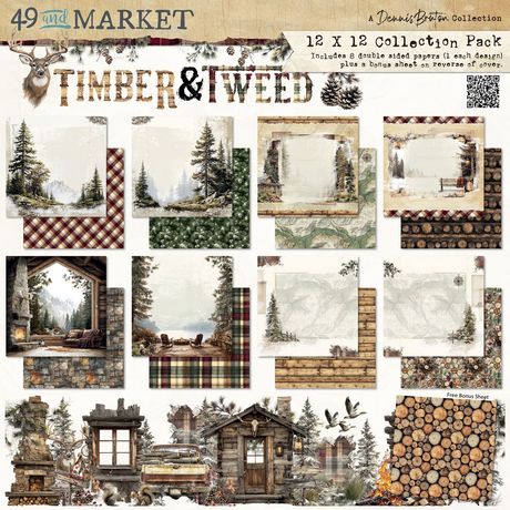 49 And Market Collection Pack 12"X12" - Timber And Tweed