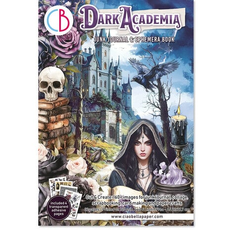 Ciao Bella - Dark Academia A4 Junk Journal Ephemera Book (32pcs) 