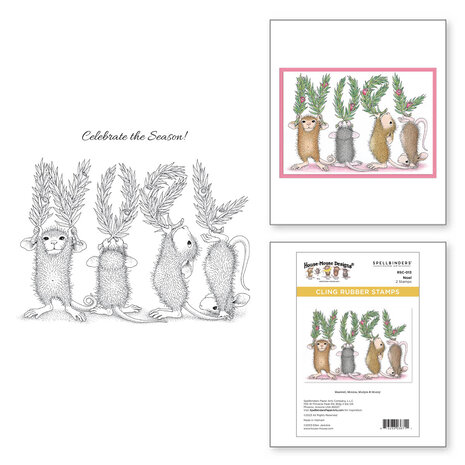 Spellbinders - Noel Cling Rubber Stamp 