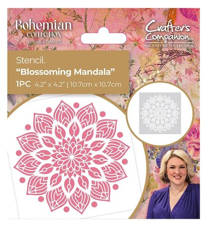 Bohemian Collection Stencil Blossoming Mandala