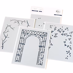 Pinkfresh Studio -   Blooming Arch stencil Pinkfresh Studio -   Blooming Arch stencil