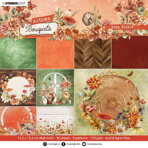 Studio Light Paper Pad Autumn Bouquet nr.108