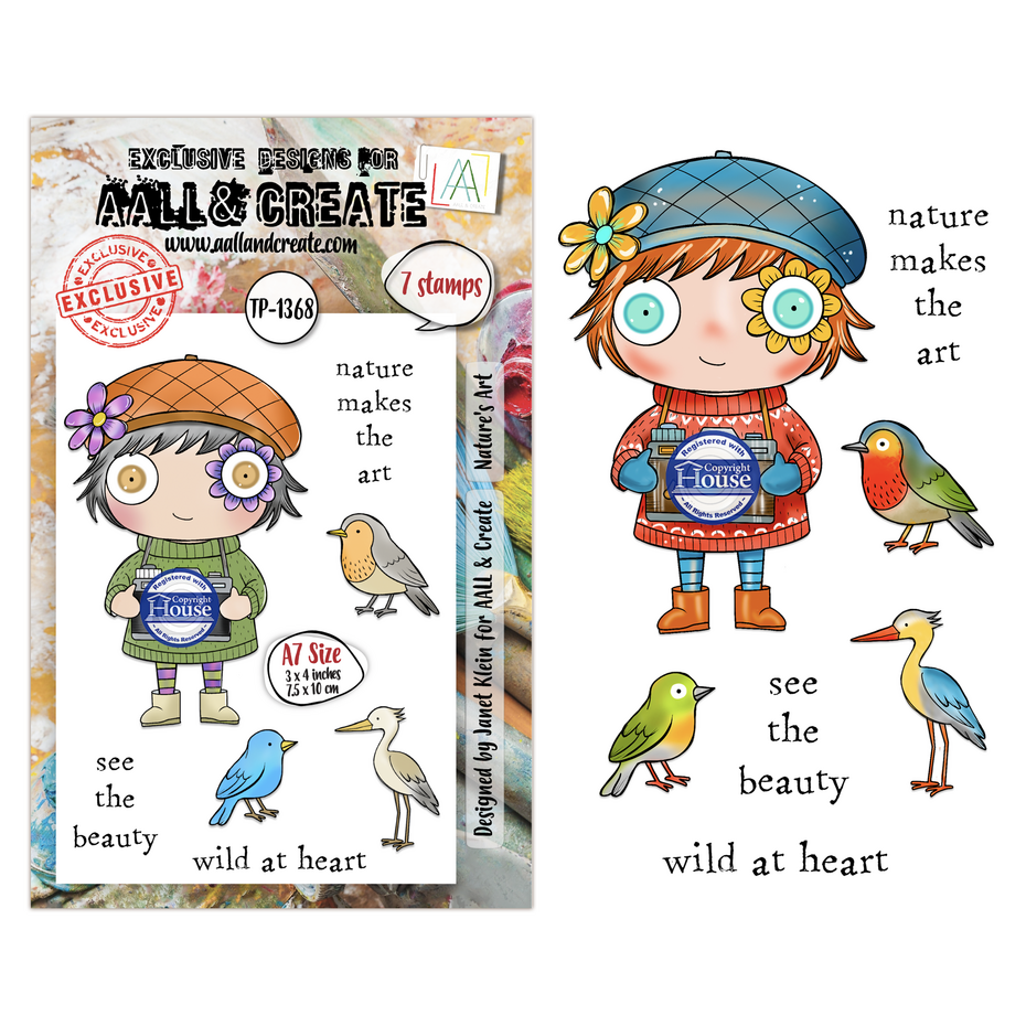 AALL & Create - Through the Lens A7 Stamp Sets Nature's Art by Janet Klein