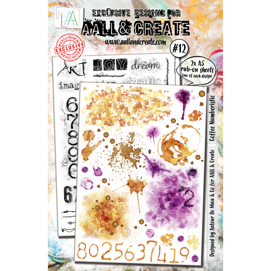 AALL and Create : Rubon 012 - Coffee Numberistic AALL and Create : Rubon 012 - Coffee Numberistic