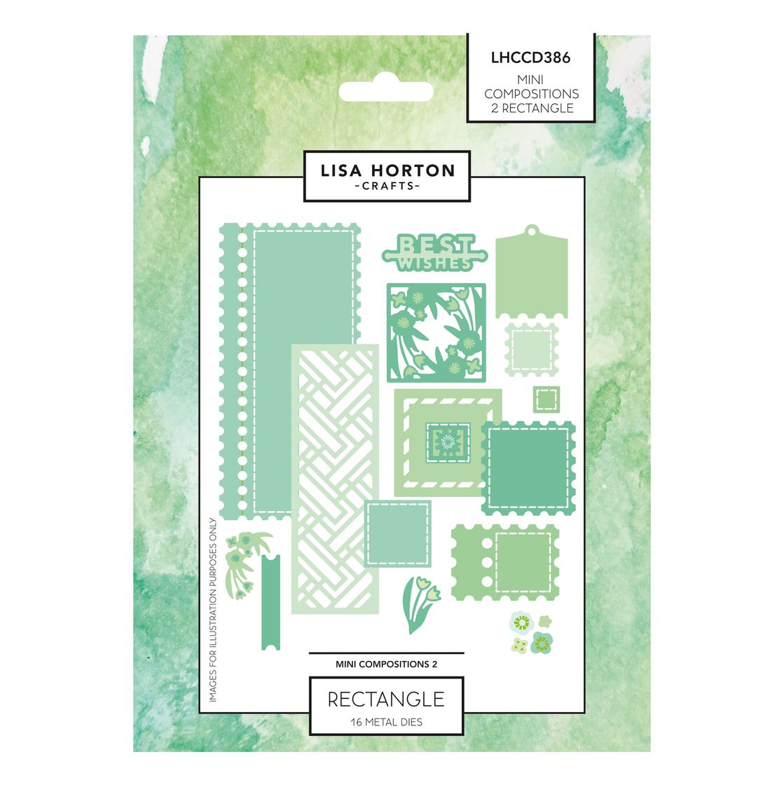 Lisa Horton Crafts Composition Dies -  Mini Compositions Rectangle