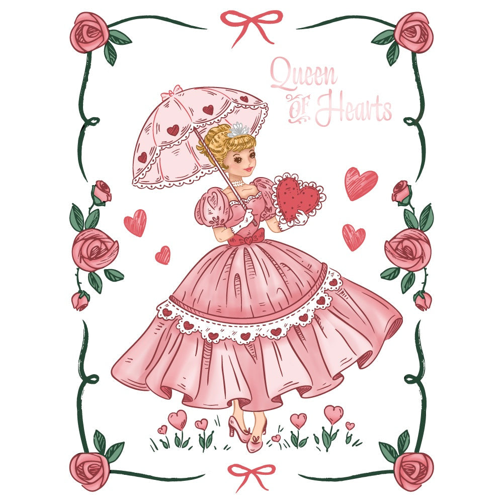 Honey Bee -  Queen Of Hearts - Rubber Cling Stamp Set  Honey Bee -  Queen Of Hearts - Rubber Cling Stamp Set
