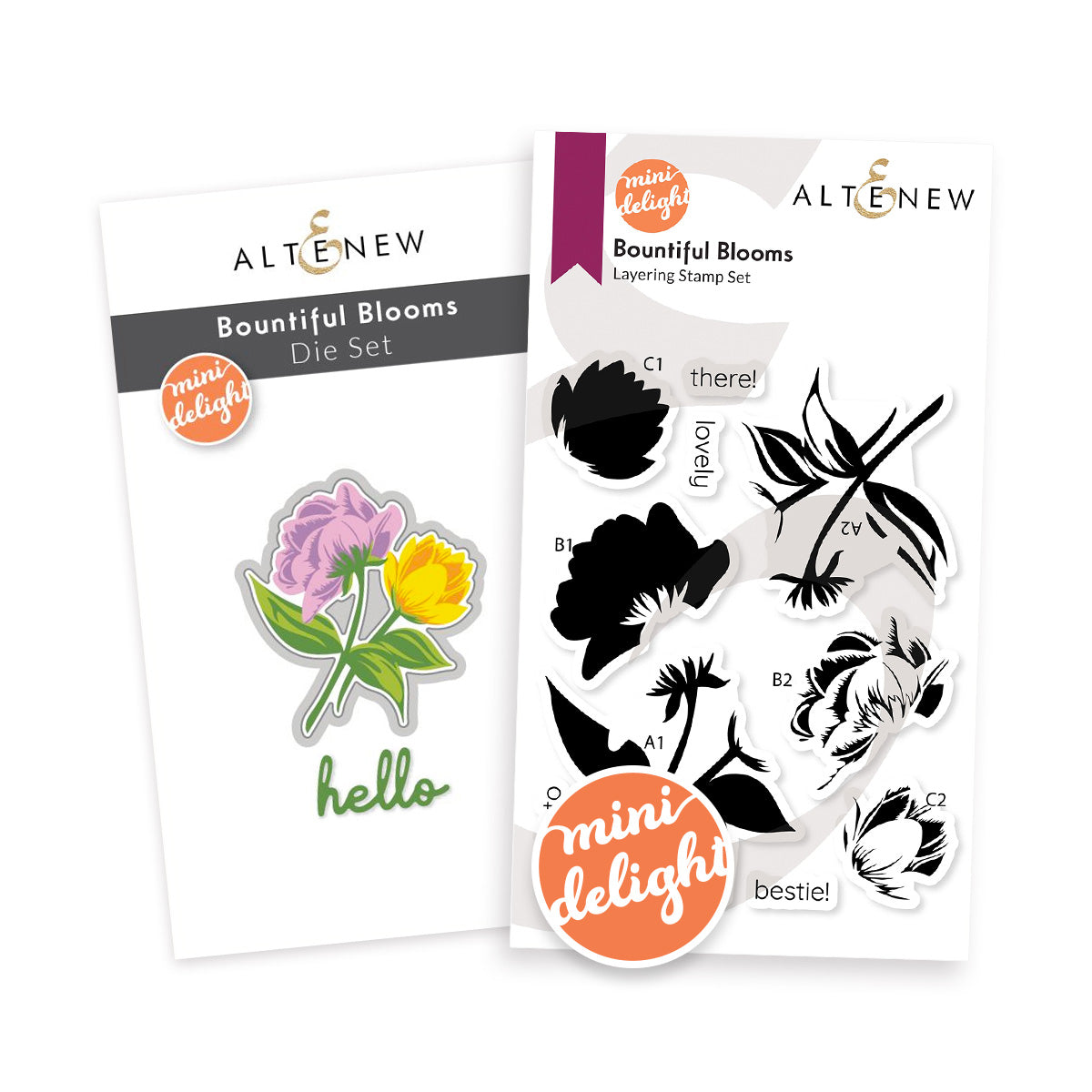 Altenew - Mini Delight: Bountiful Blooms Stamp & Die Set 