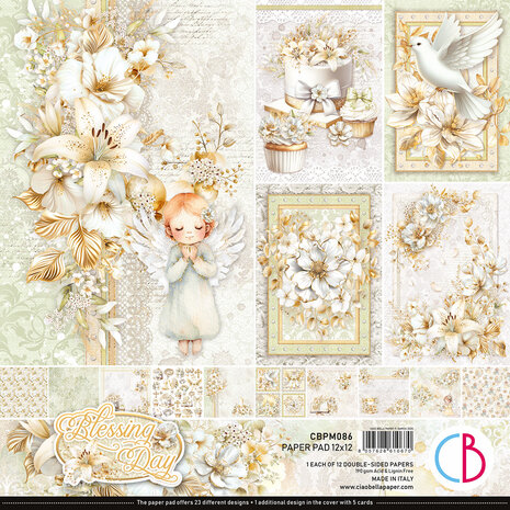Ciao Bella -Blessing Day 12x12 Inch Paper Pad (12pcs) 