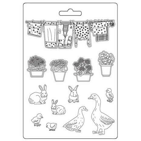 Stamperia - Sunflower Art Soft Mould A5 Farm
