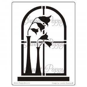 Sweet Poppy Stencil: Summer Ebb