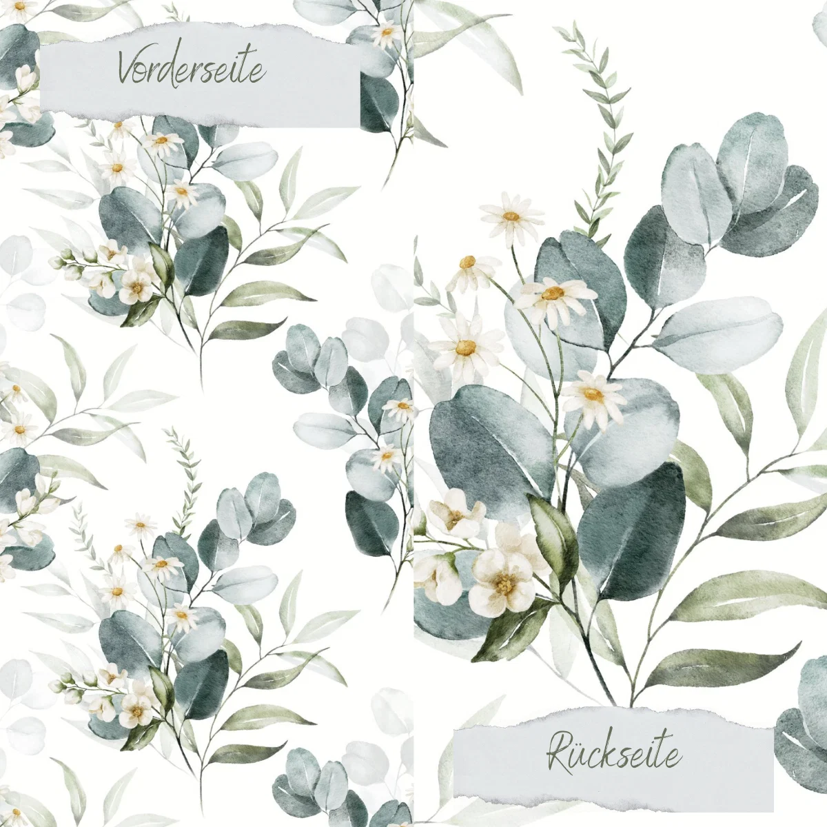 Creative Depot - Designpapier - Eukalyptus Sträußchen - Doppelseitig bedruckt