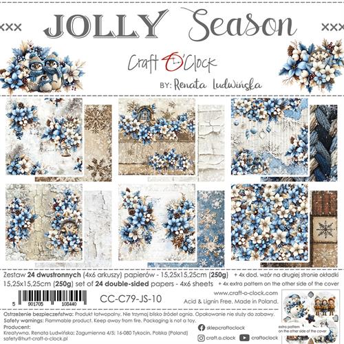  Craft O'Clock - Paper Pack "Jolly Season - 15,25x15,25cm"