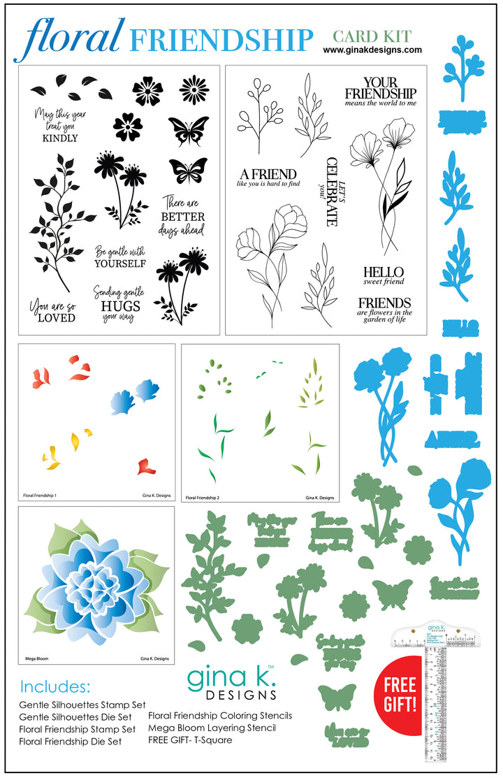 Gina K Designs - KIT- Floral Friendship Gina K Designs - KIT- Floral Friendship