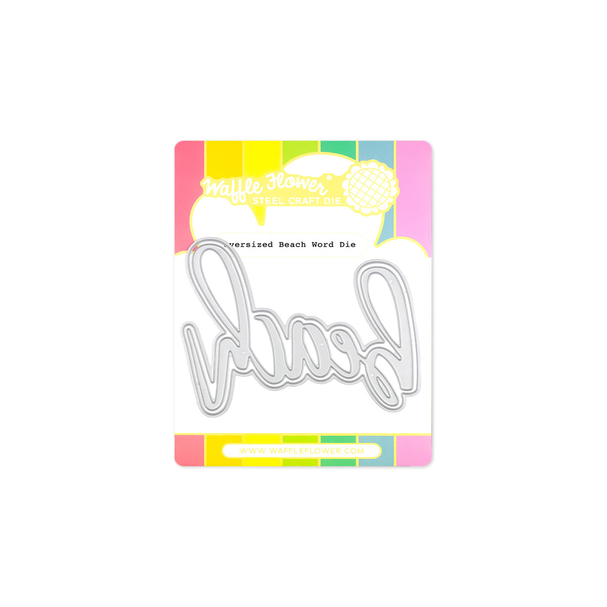 Waffle Flower - Oversized Beach Word Die Waffle Flower - Oversized Beach Word Die