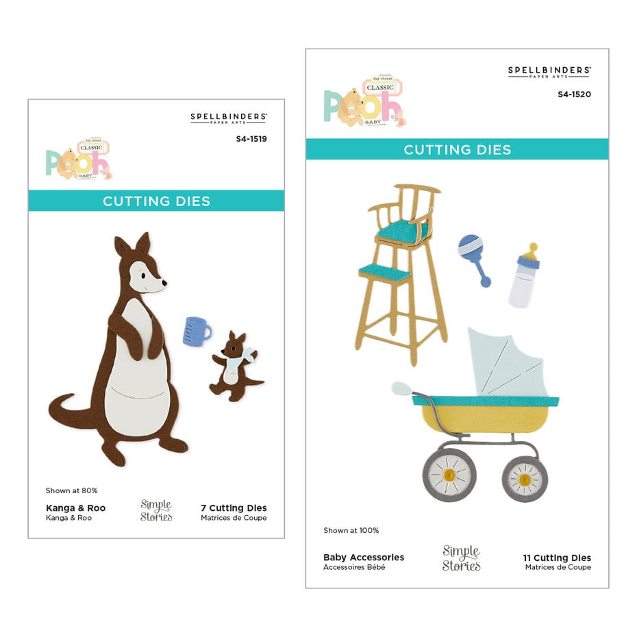 Spellbinders - Say Cheese Classic Pooh Baby Die Bundle Kanga & Roo