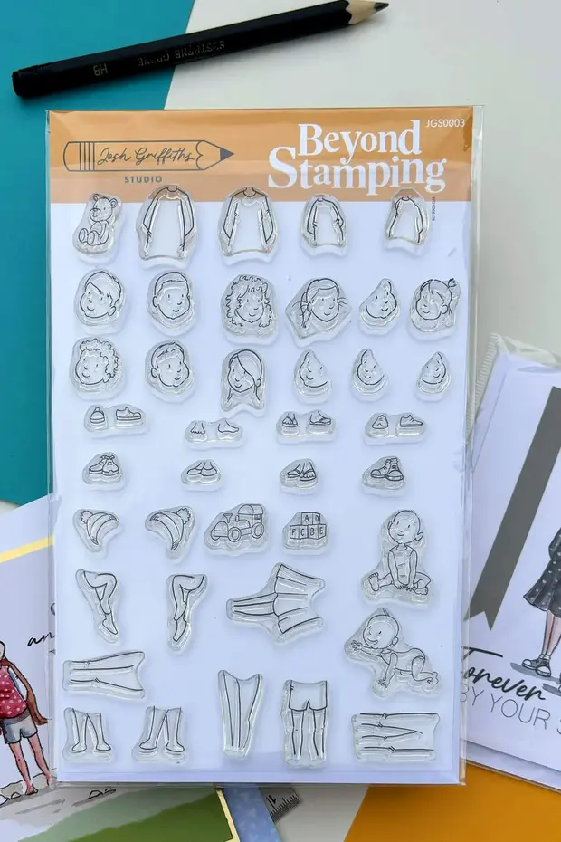 Beyond Stamping - Custom Portrait 3 Photopolymer Stamp Set by Josh Griffiths Studios