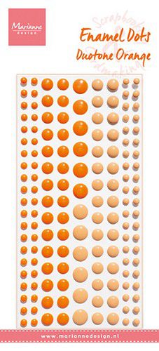 Marianne D Decoration Enamel dots - Duotone Orange