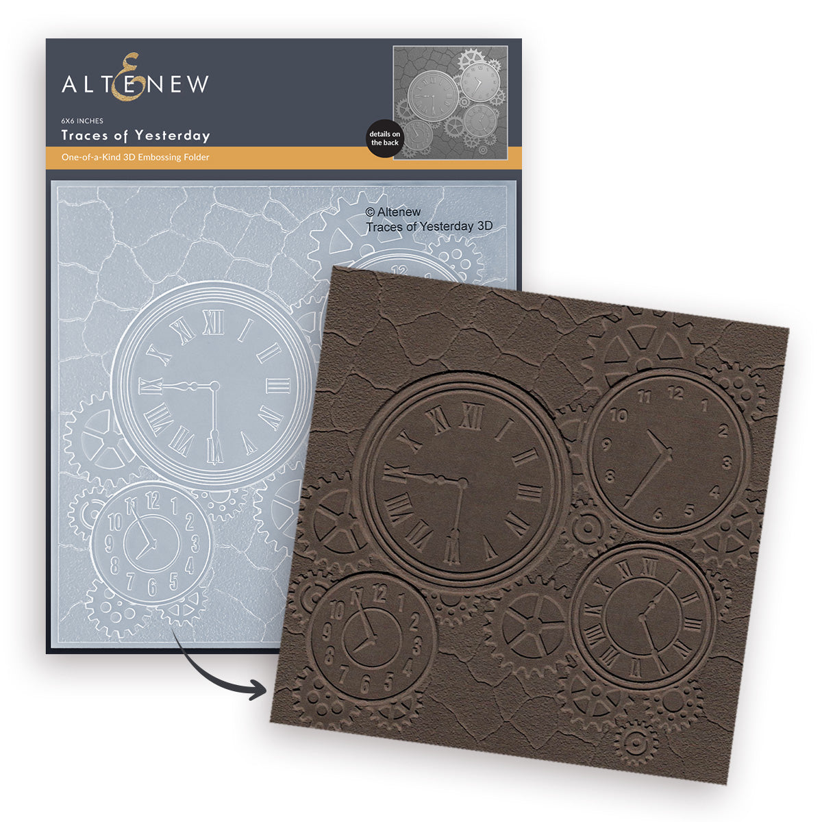 Altenew - Traces of Yesterday 3D Embossing Folder