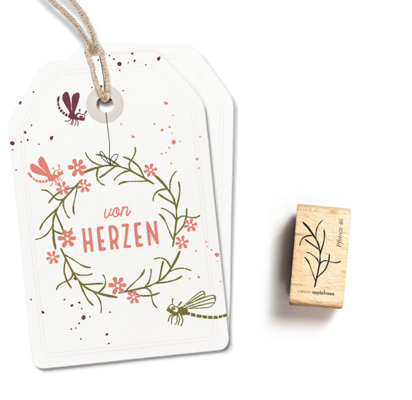 cats on appletrees - Stempel Pflanze 46 Cosmeablatt