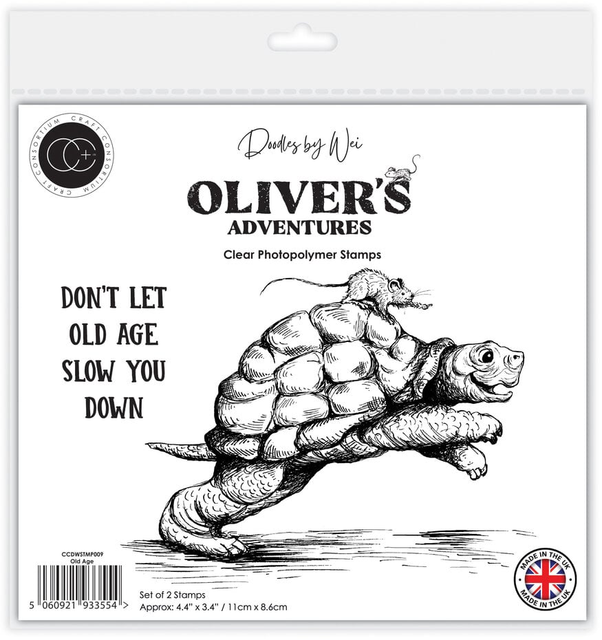 Craft Consortium - Oliver's Adventures A6 Photopolymer Stamp Set Old Age
