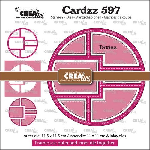 Crealies Cardzz Frame & Inlays Divina