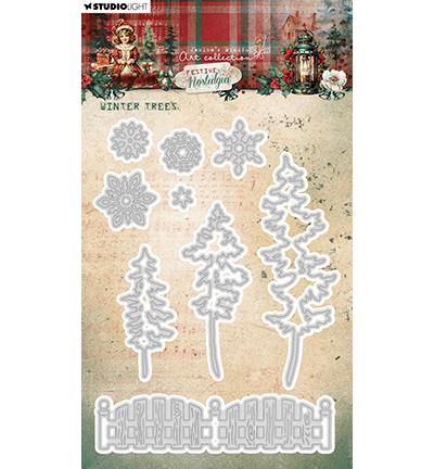Studio Light Cutting Die - Winter trees Festive Nostalgia nr.905