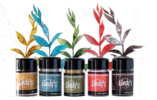 Lindy's Stamp Gang - Painter's Palette Vinny's View Flat Magical Shakers Lindy's Stamp Gang - Painter's Palette Vinny's View Flat Magical Shakers