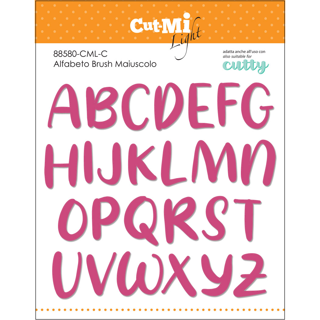 Impronte d´Autore - CML-C Alfabeto Brush Maiuscolo Impronte d´Autore - CML-C Alfabeto Brush Maiuscolo