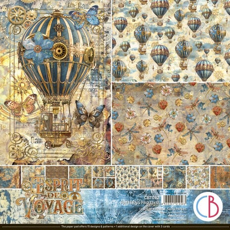 Ciao Bella - Esprit de Voyage 12x12 Inch Patterns Pad (8pcs) Ciao Bella - Esprit de Voyage 12x12 Inch Patterns Pad (8pcs)