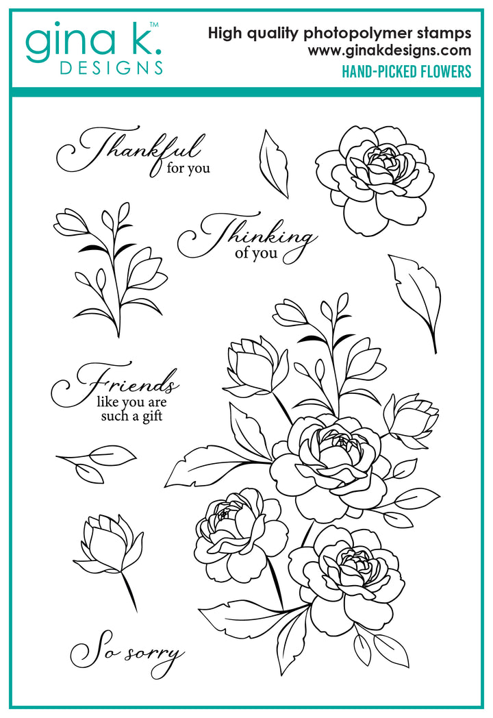 Gina K Designs - STAMPS- Hand-Picked Flowers