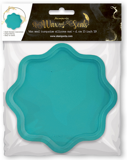 Stamperia - Wax seal turquoise silicon mat diam cm 15