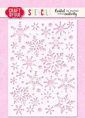Craft & You Design - Snowflakes 2 A6 Stencil