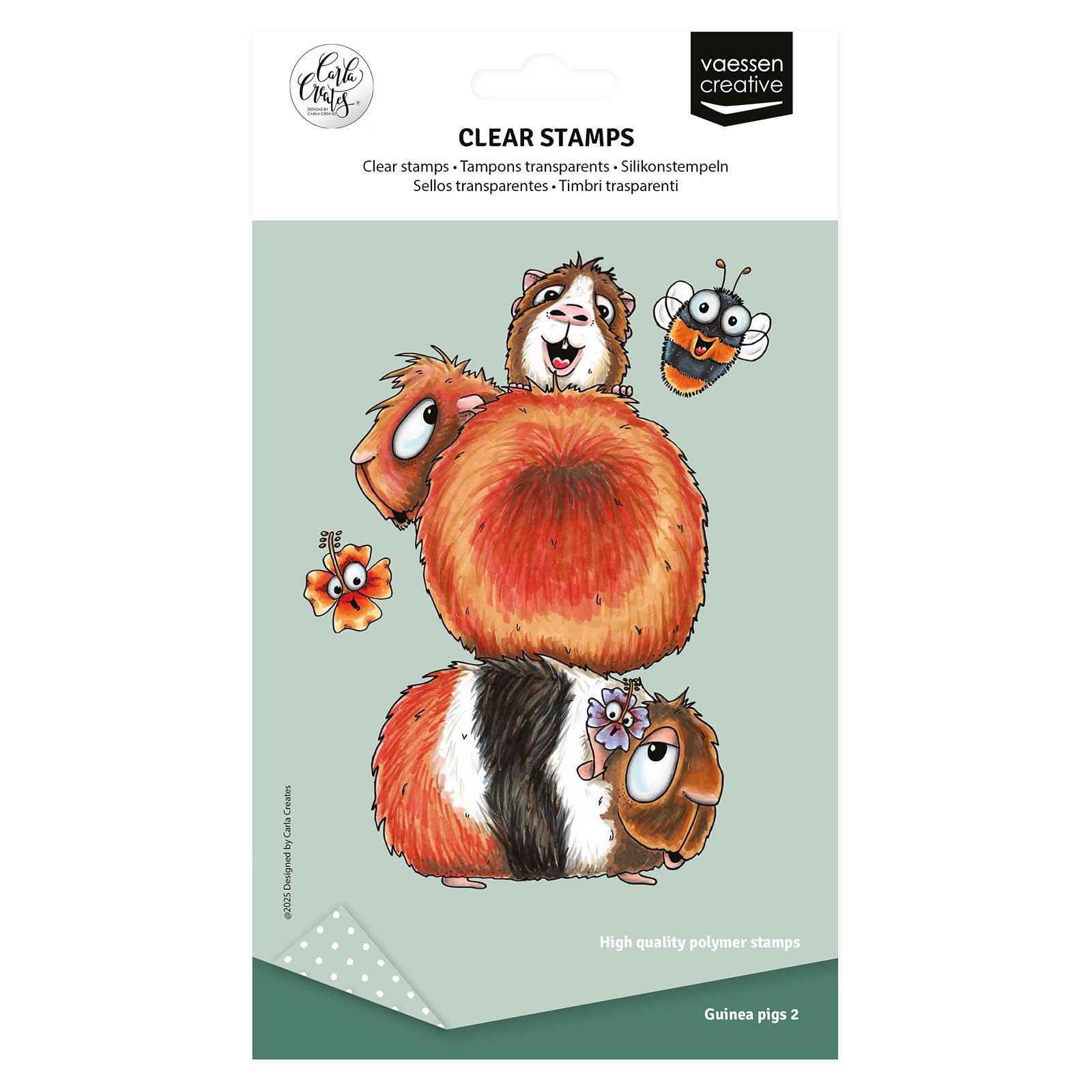 Vaessen Creative • Silikonstempel Guinea Pigs 2 6St. Vaessen Creative • Silikonstempel Guinea Pigs 2 6St.