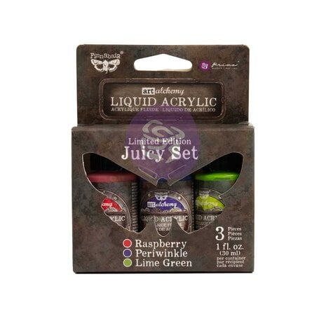 Finnabair Limited Edition Liquid Acrylic Set - Juicy (3x30ml) Finnabair Limited Edition Liquid Acrylic Set - Juicy (3x30ml)