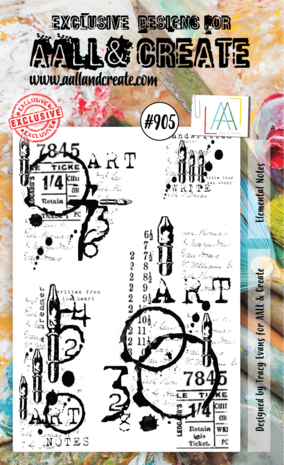 AALL & Create - Stamp Set A6 Elemental Notes