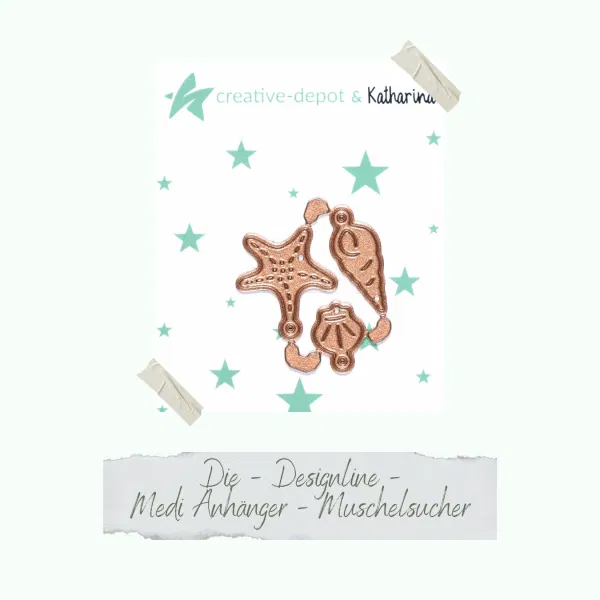 Creative Depot - Die - Medi Anhänger - Muschelsucher Creative Depot - Die - Medi Anhänger - Muschelsucher